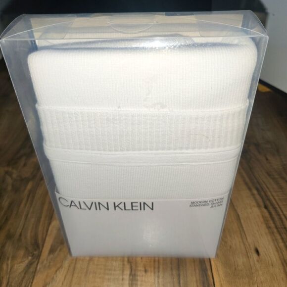 NWT Calvin Klein Home Modern Cotton Julian Standar - Picture 1 of 7